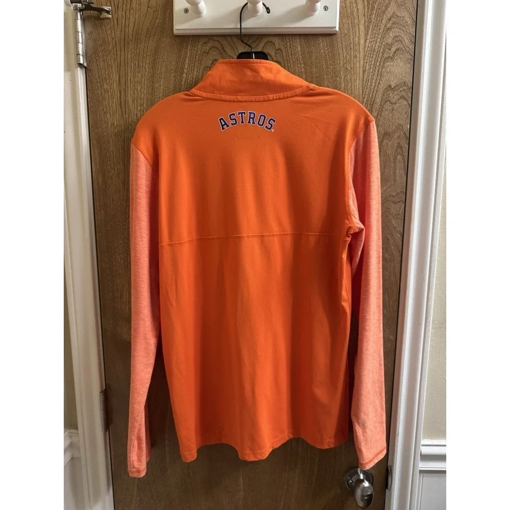 Houston Astros Fanatics Made to Move Synthetic Quarter-Zip Jacket Orange Small